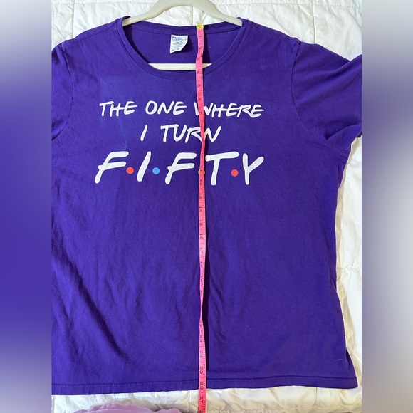 The One Where I Turn FIFTY T-shirt - Purple - Size XXL - Picture 7 of 9